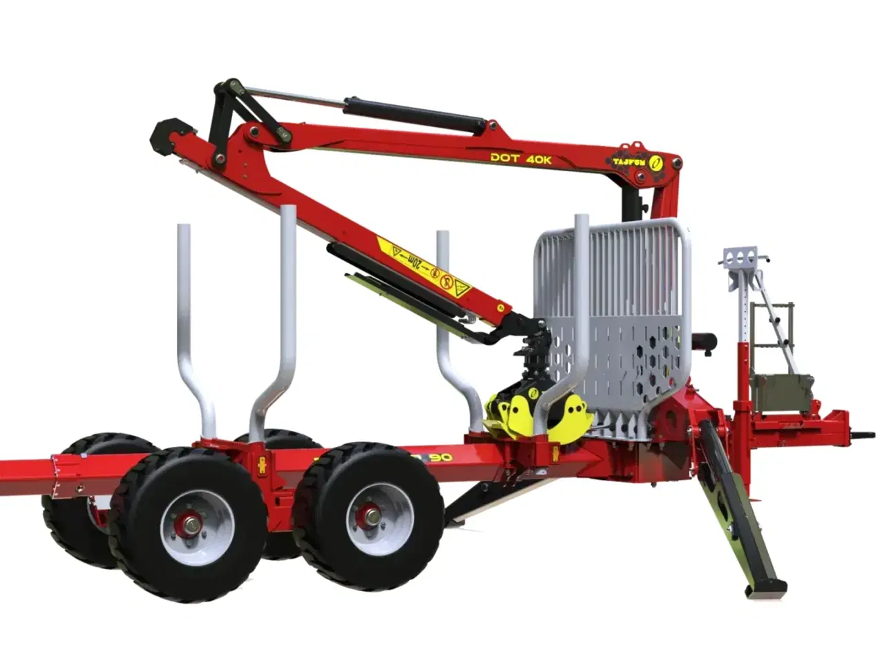 Billede 1 - Tajfun GAP 90 med DOT 40K kran ( 7,1 M )