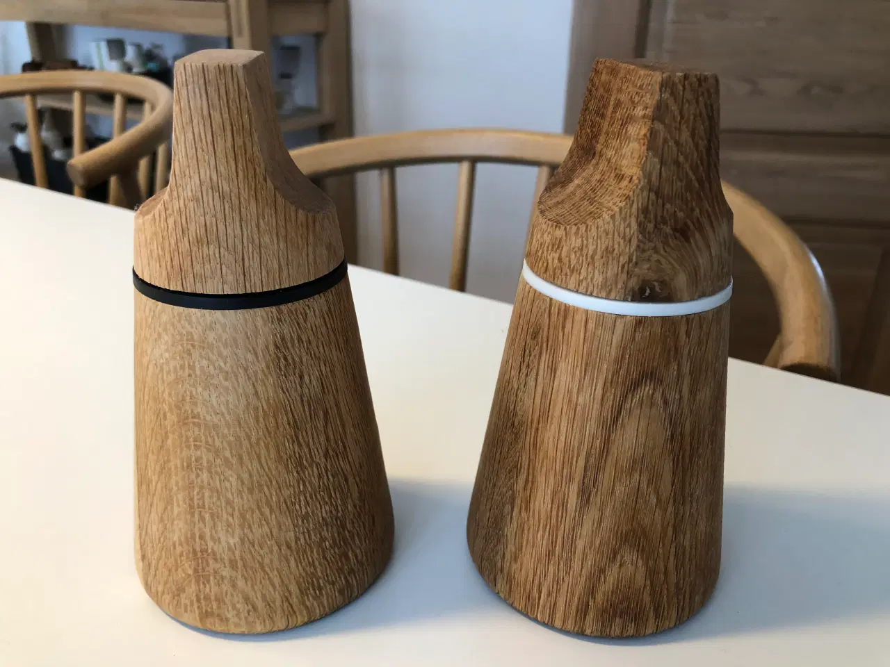 Billede 4 - Salt og peber sæt fra Nuance, lavet i egetræ