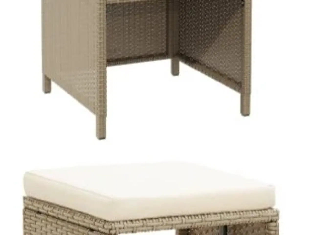 Billede 4 - Polyrattan havestole med skammel