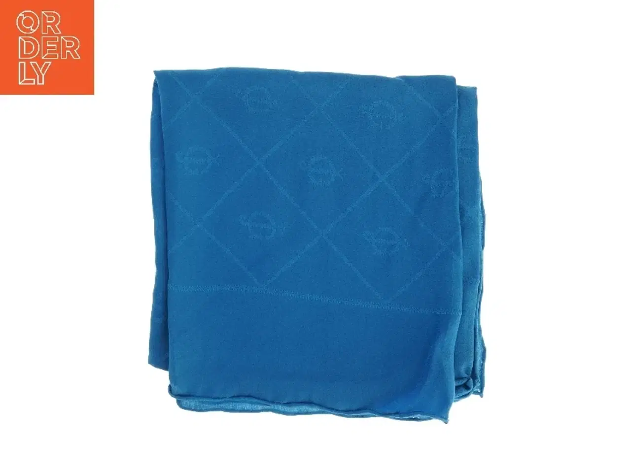 Billede 1 - Blåt tørklæde (str. 75 x 75 cm)