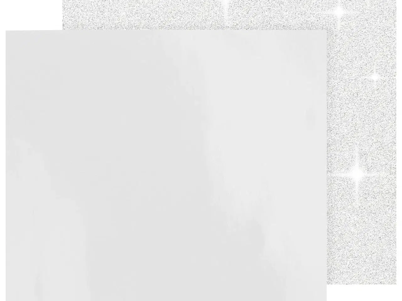 Billede 1 - Designpapir , ark 30,5x30,5 cm, 120+128 g, hvid, 2ark/ 1 pk.