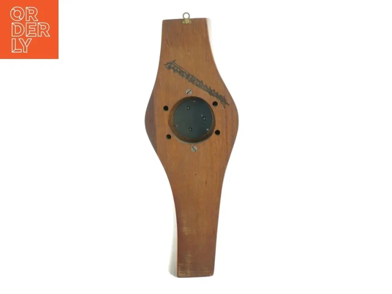 Billede 2 - Vintage barometer i propelvinge i træ (str. 63 x 22 cm)
