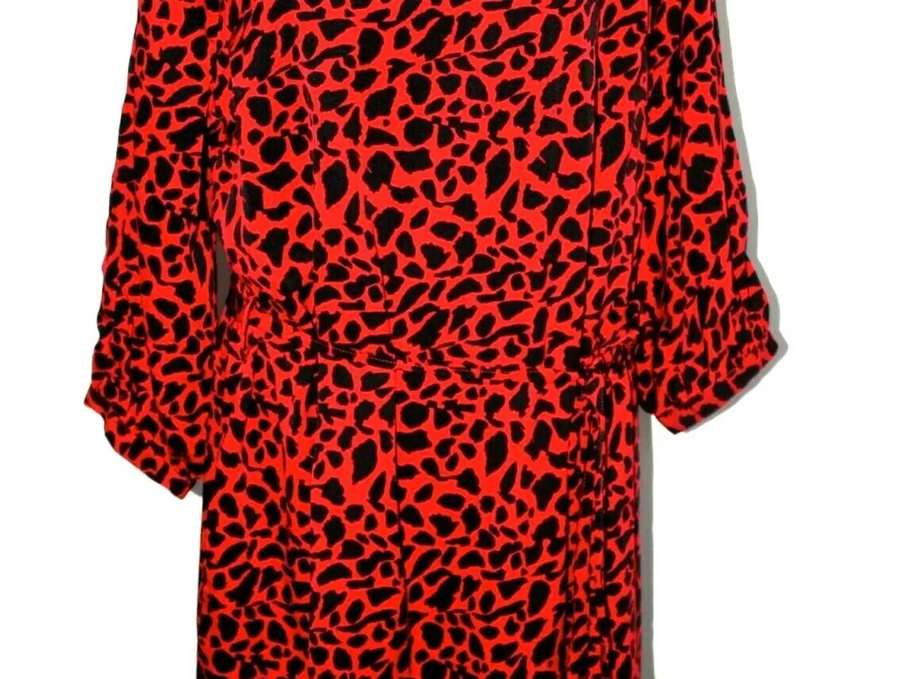 Billede 1 -  smart "Rød" leopard kjole i str: 46
