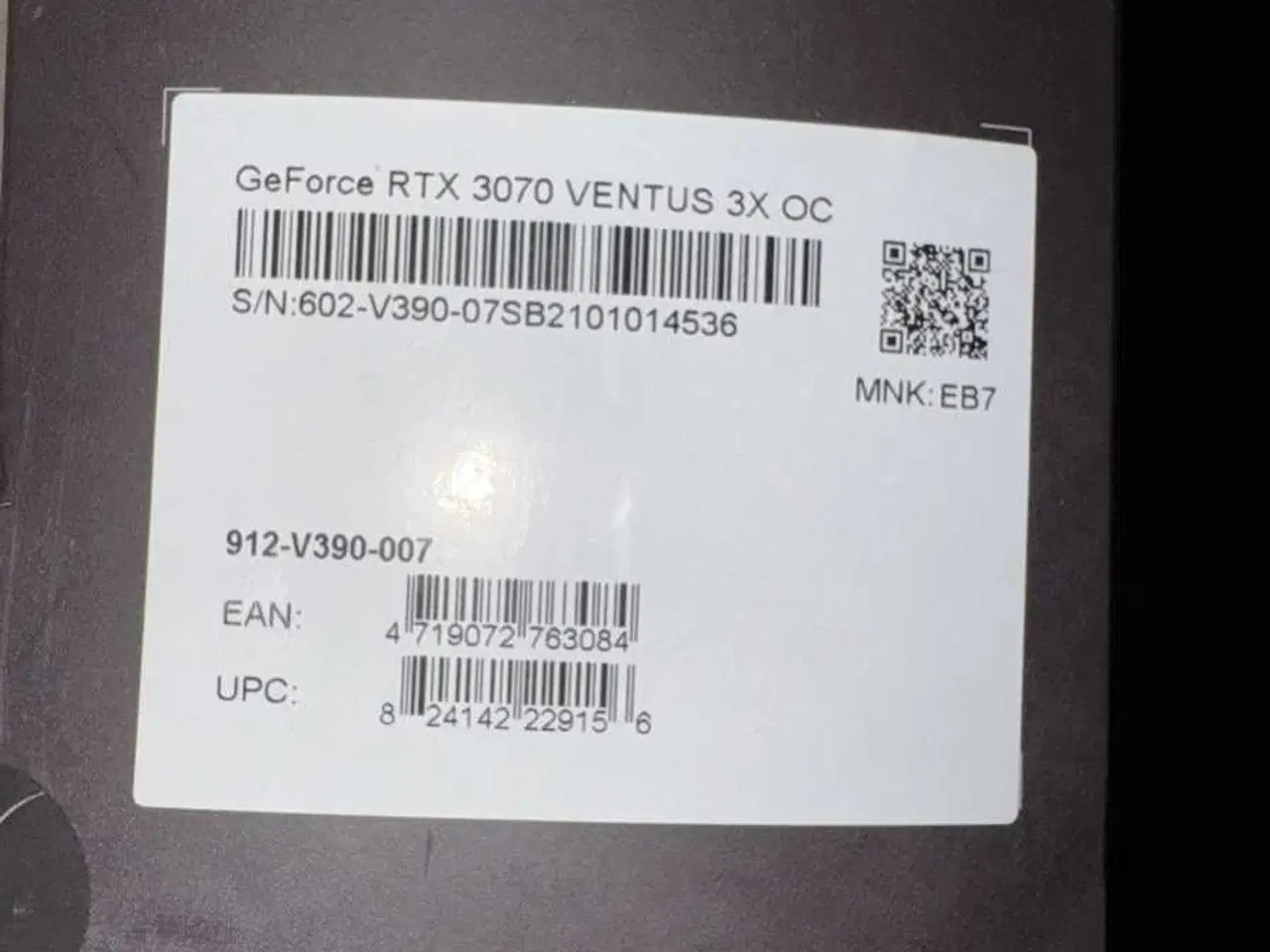 Billede 2 - Rtx 3070 8 gb