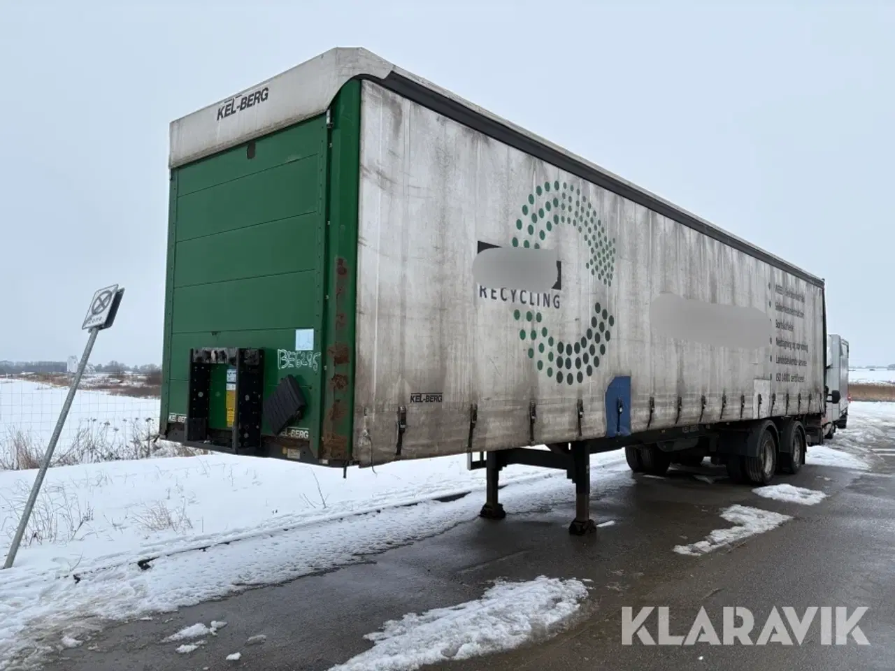 Billede 1 - Gardintrailer med liftbagsmæk Kel-Berg D510V PRSSL20-tri-sys