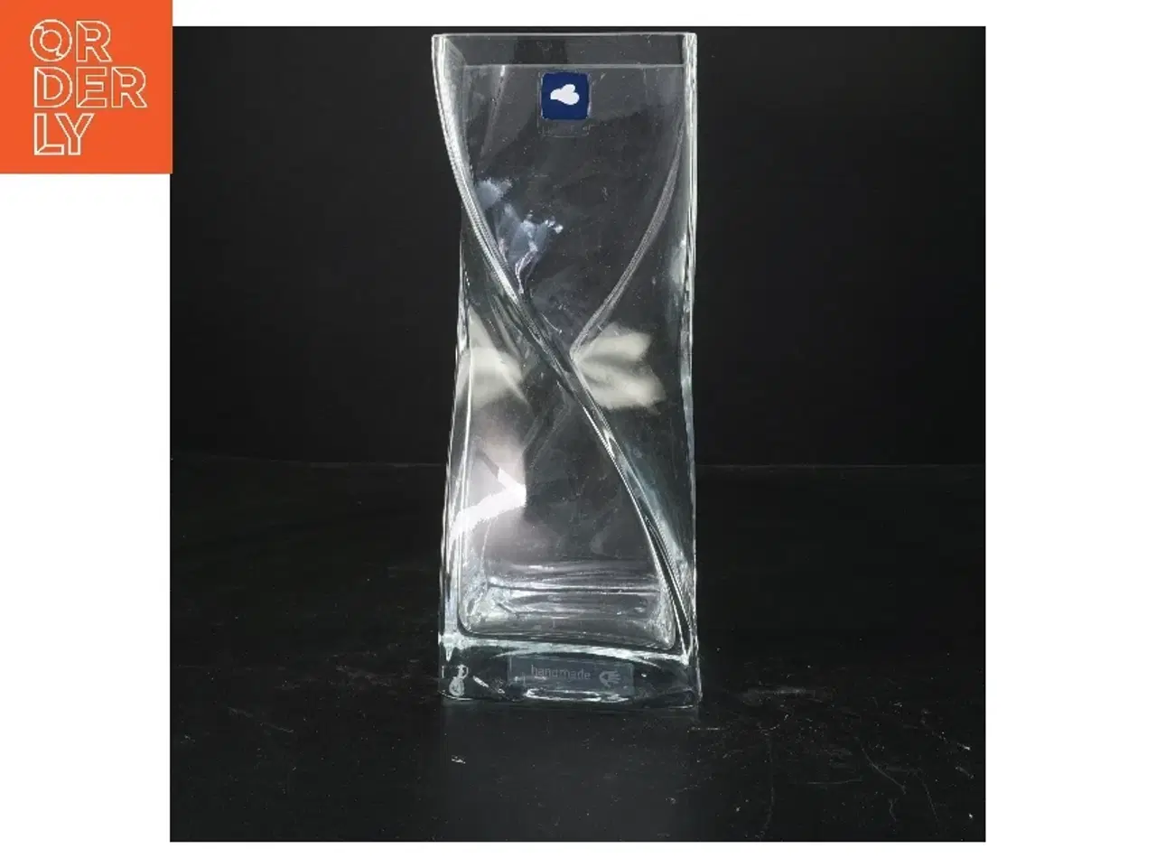 Billede 1 - Glasvase med skulpturel form fra Leonardo (str. 25x9x10 cm)