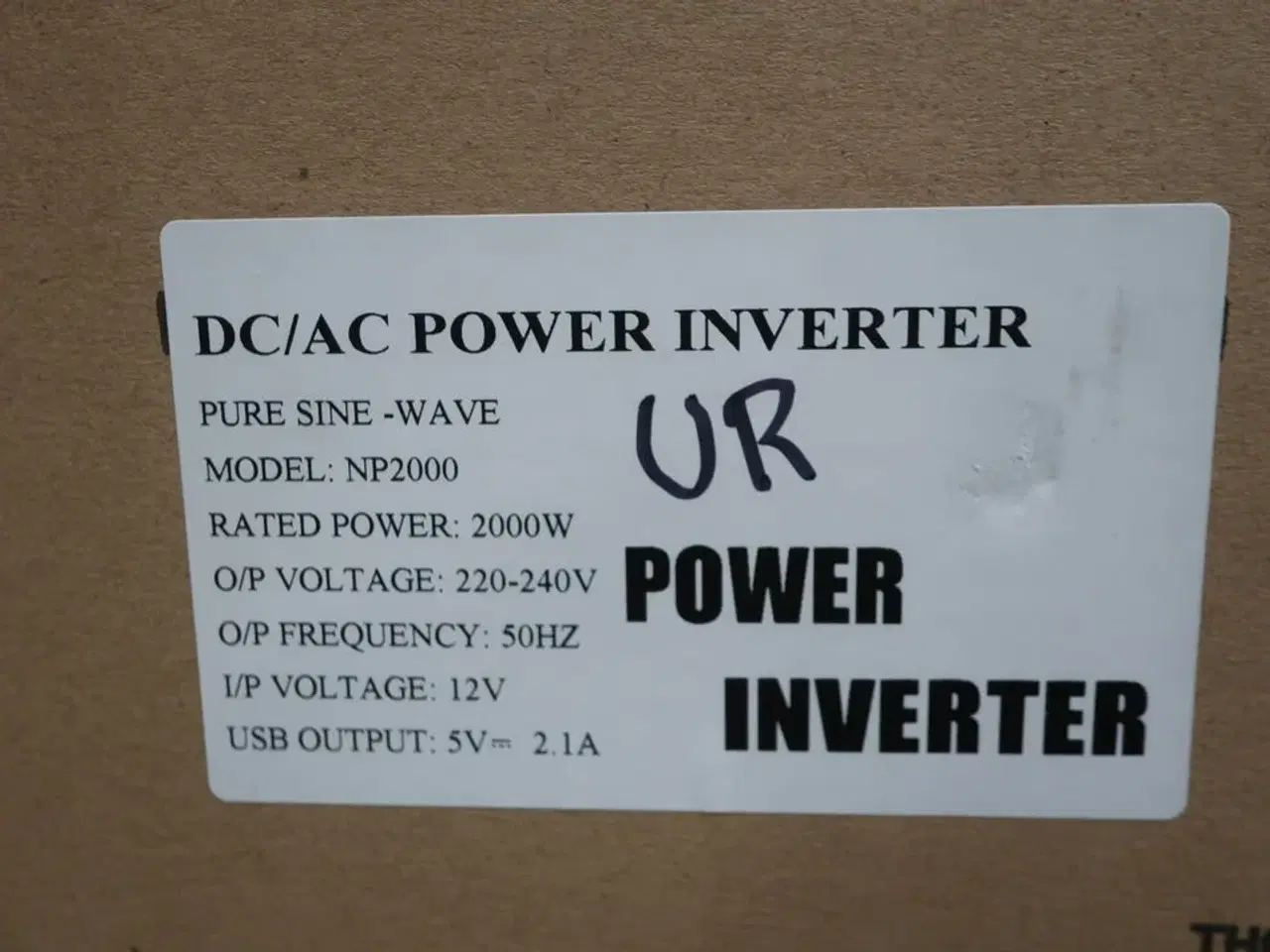Billede 2 - Inverter GREEN ENERGY Pure Sine Wave DC/AC Power 2000W