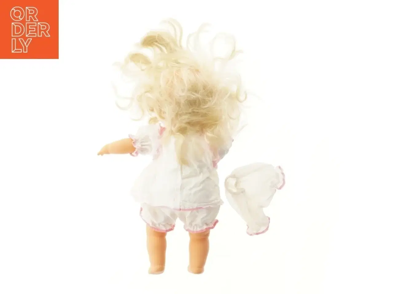 Billede 2 - dukke med hvid kjole (str. 47 cm)