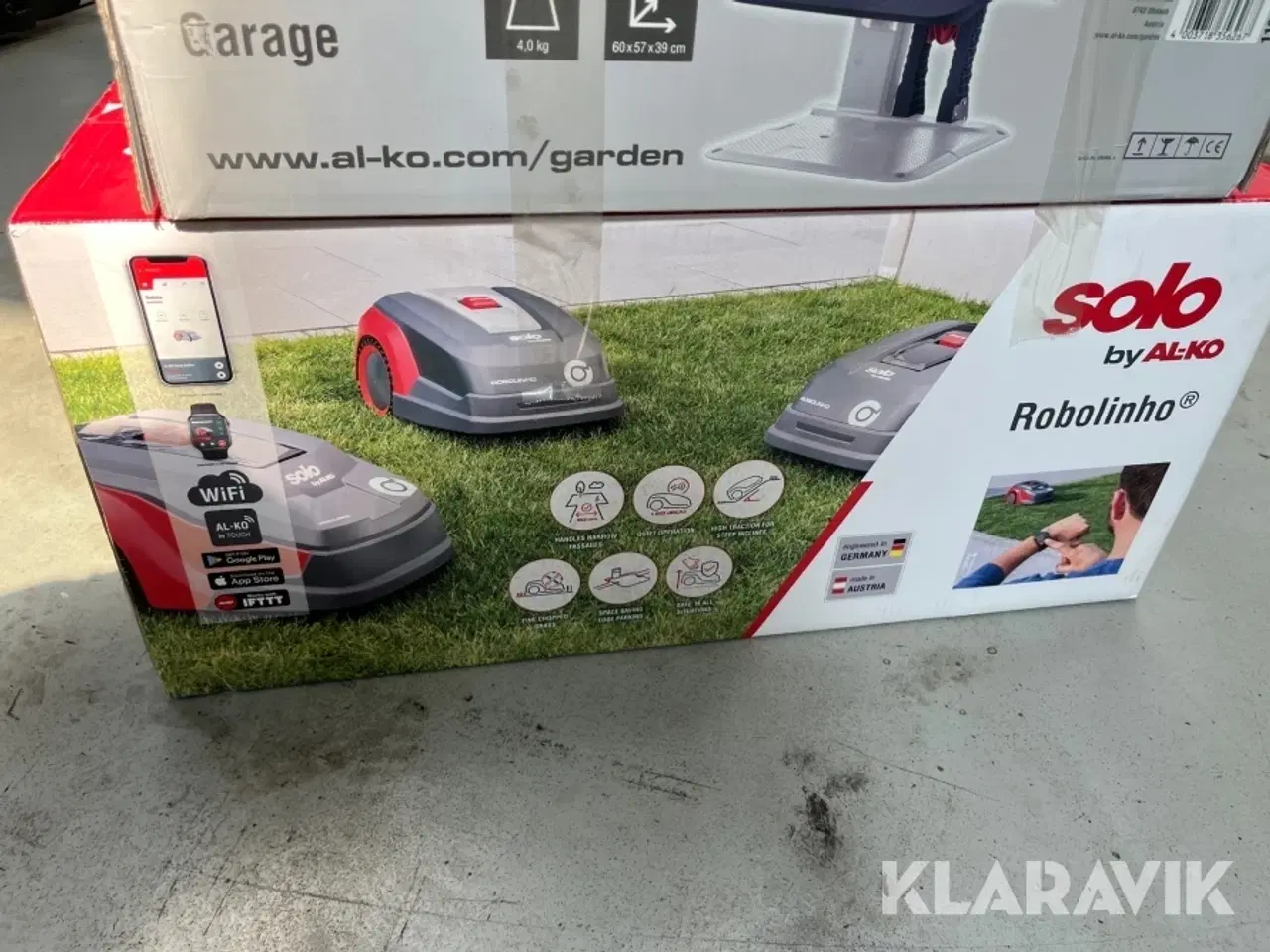 Billede 2 - Robotplæneklipper Alko Robolinho 2000 W og garage