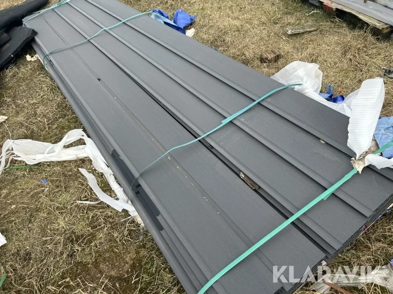 Billede 2 - Kompositbrædder Kirkedal Fer og not, sort 26styk