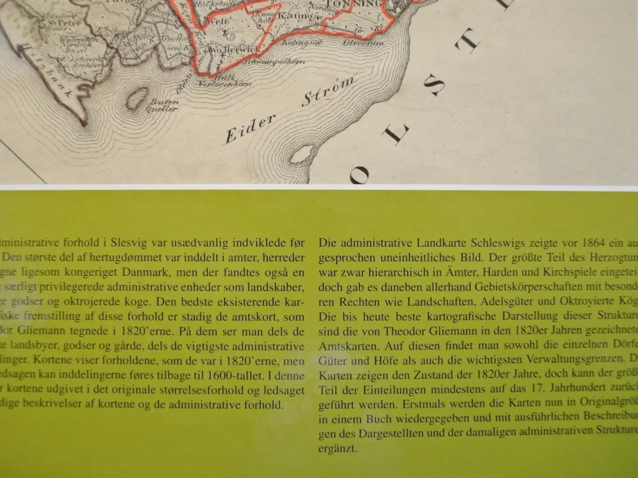 Billede 3 - theodor gliemanns amtskort over hertugdømmet slesv