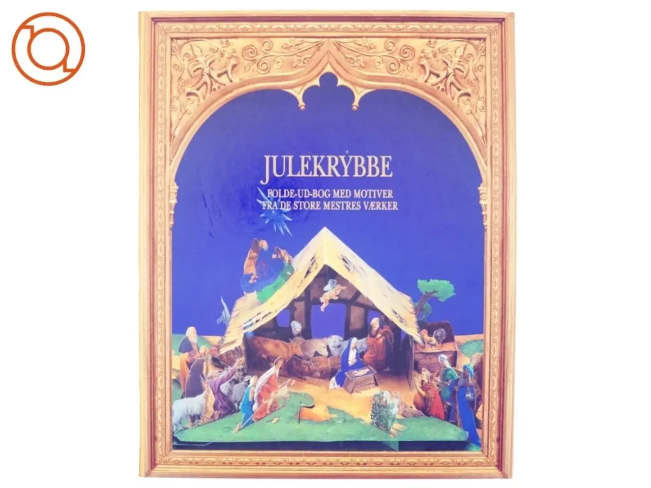 Billede 1 - Julekrybbe : folde-ud-bog med motiver fra de store mestres værker (Bog)