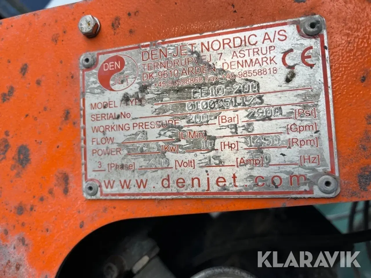 Billede 4 - Højtryksrenser Den-JEt CE10-200