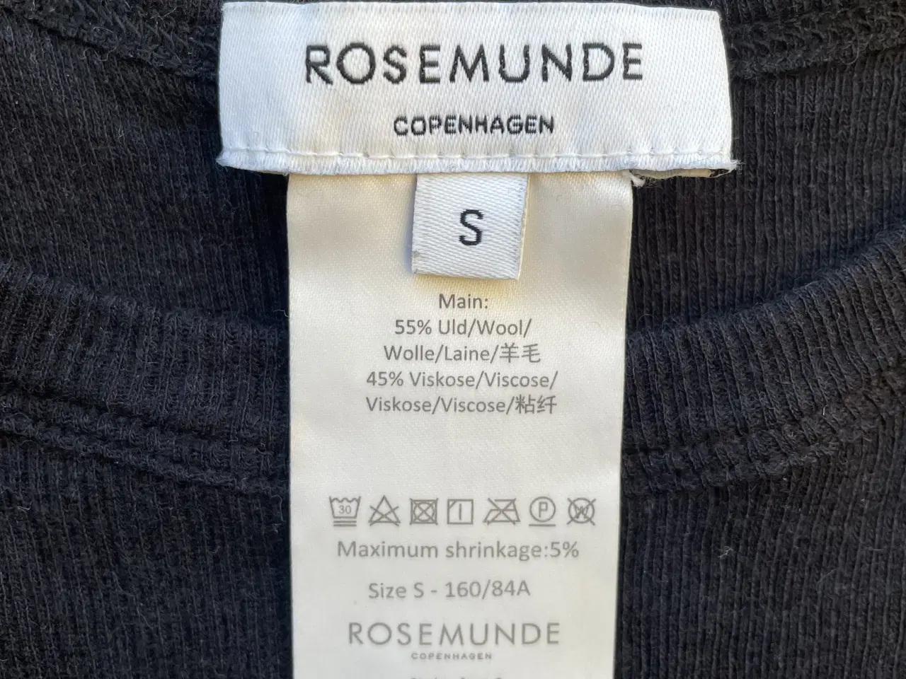 Billede 2 - Rosemunde sort uldtop