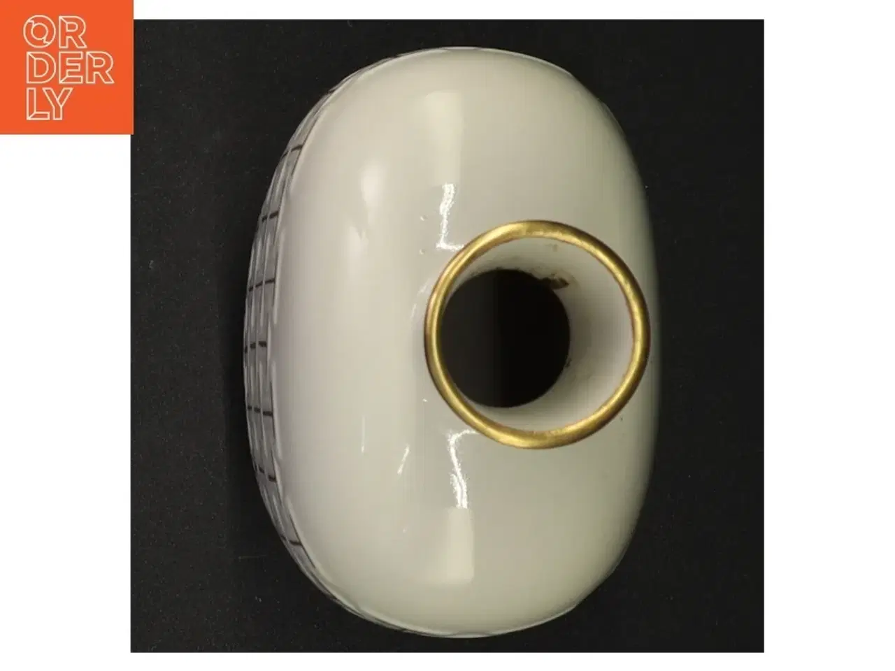 Billede 2 - Porcelænsvase fra Kjøbenshavn Porcellains Maleri (str. 15 x 11 x 7 cm)
