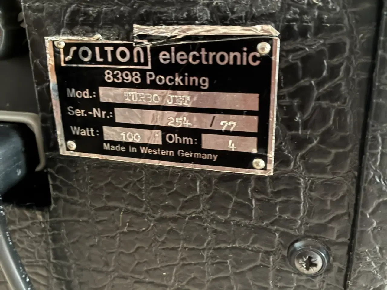 Billede 9 - Forstærker med højttalere Solton Turbo jet