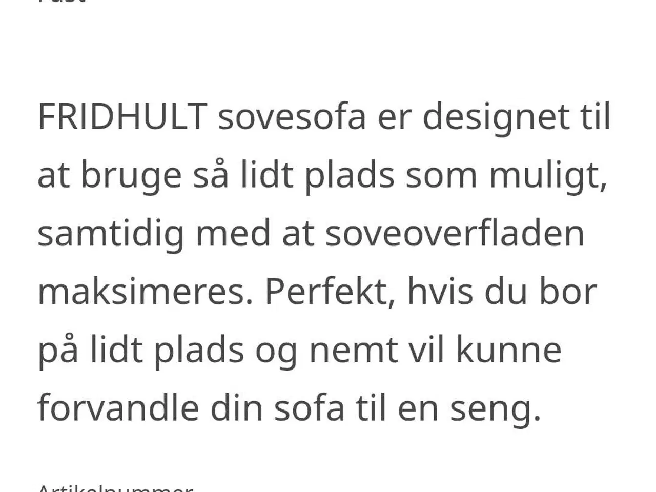 Billede 2 - Sovesofa som billede