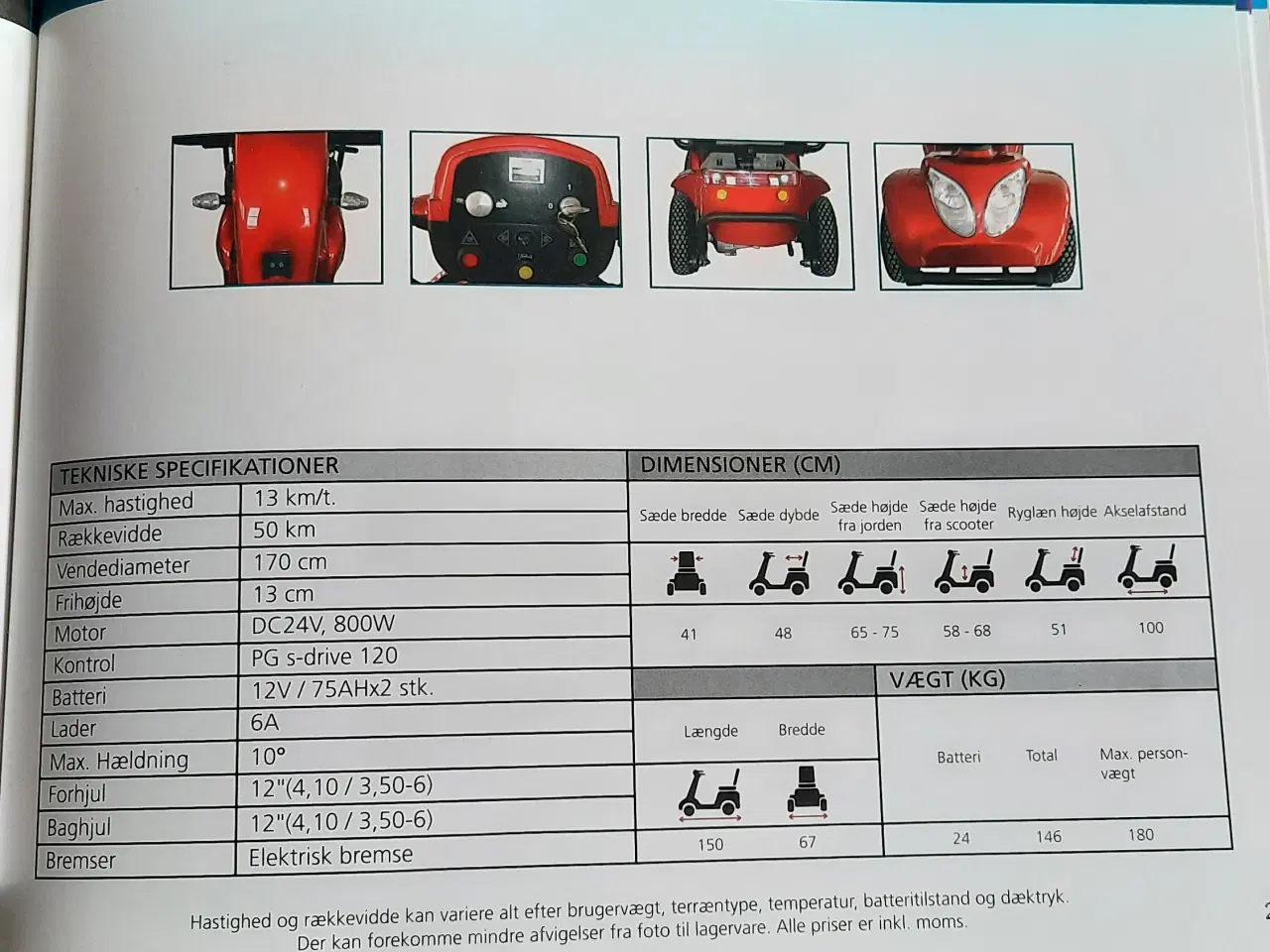 Billede 9 - Billig 4 hjulet Elscooter El-scooter 