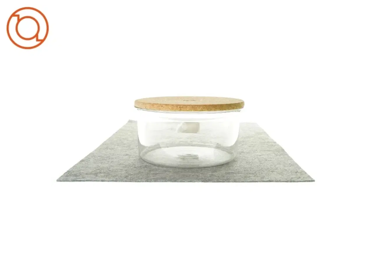 Billede 1 - Glasskål med kork låg fra Bodum