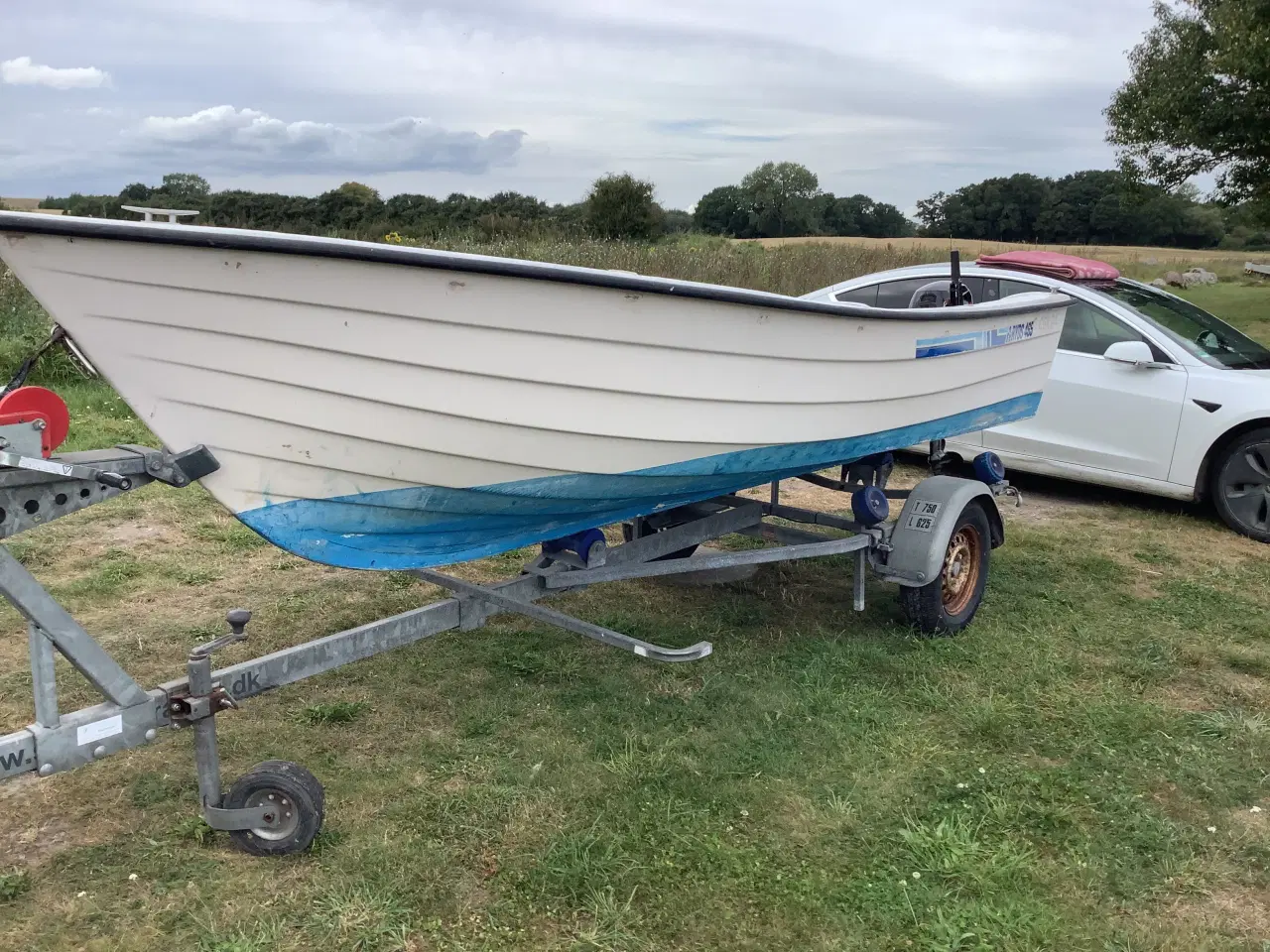 Billede 2 - 14fods Ryds jolle 465 med motor og trailer