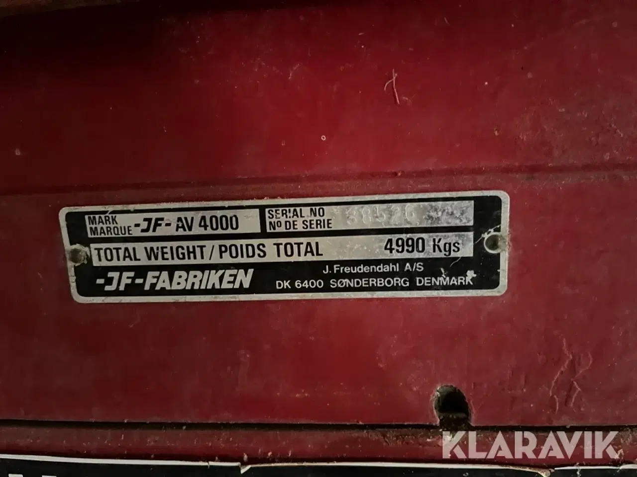 Billede 4 - Møgspreder JF AV 4000