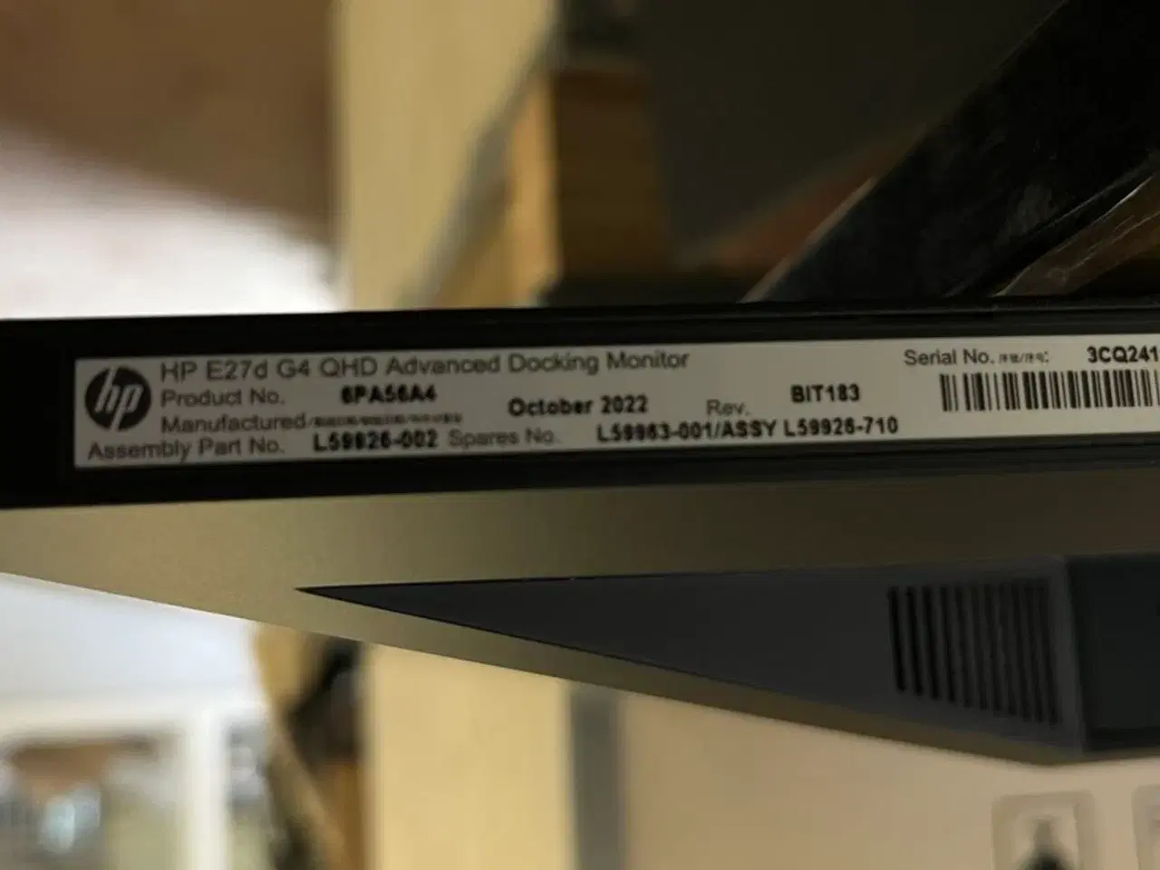 Billede 2 - 27" Skærm HP E27d G4 QHD