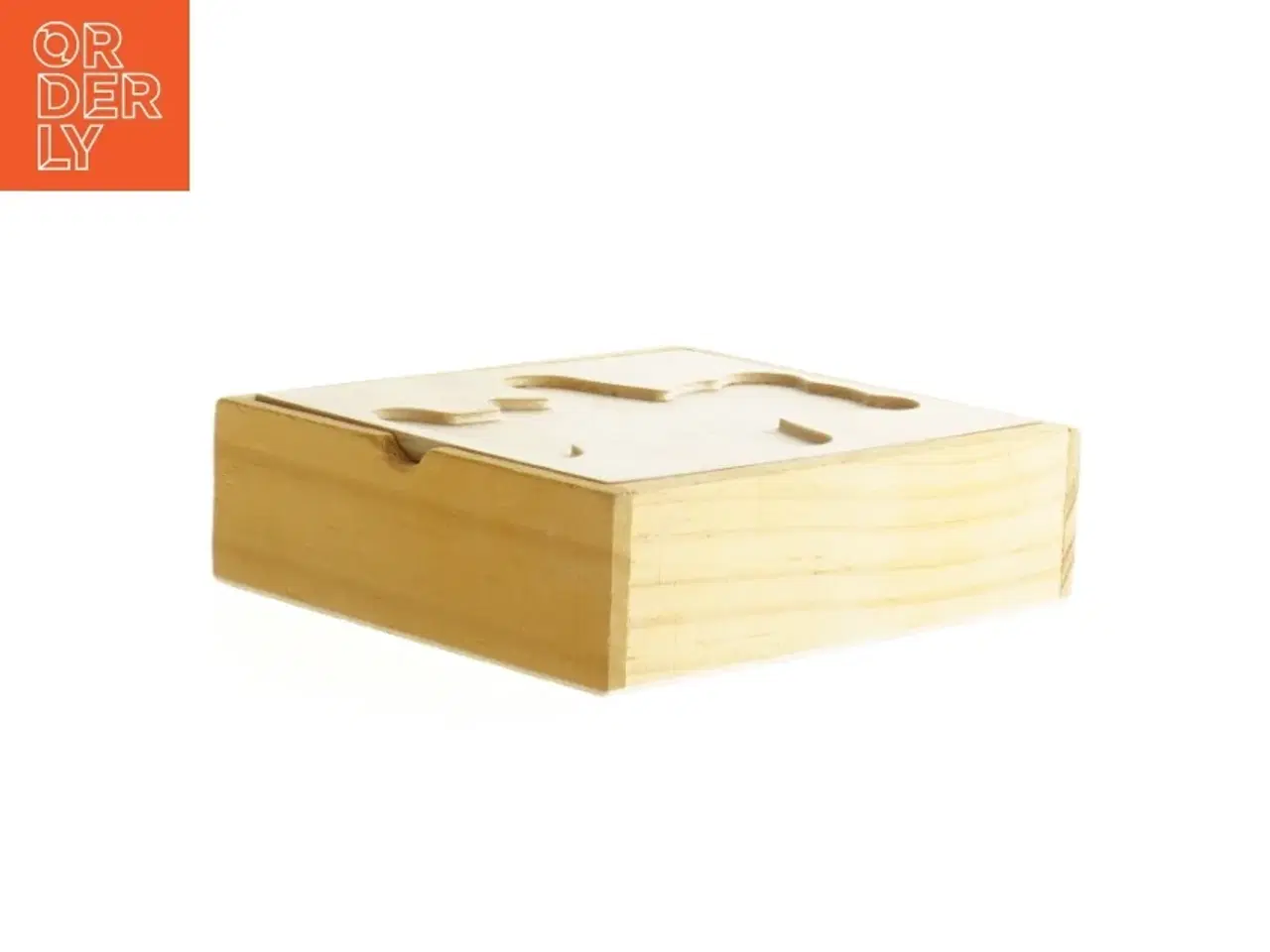 Billede 3 - Puslespil i træ med tøjbamser (str. 14 x 13 x 4 cm)