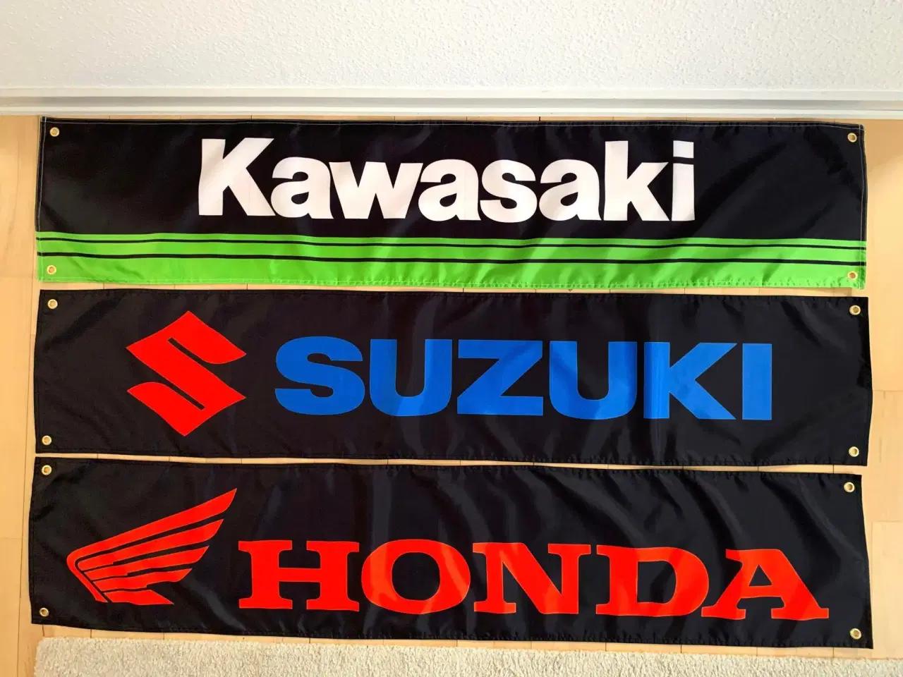Billede 1 - Flag: Honda, Kawasaki, Suzuki