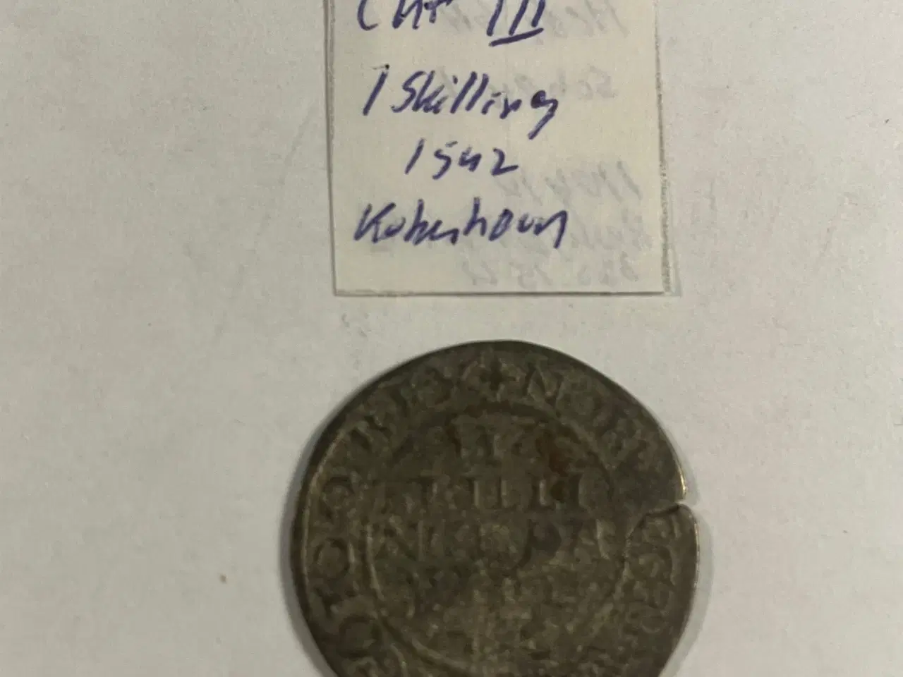 Billede 1 - 1 Skilling 1542 Danmark