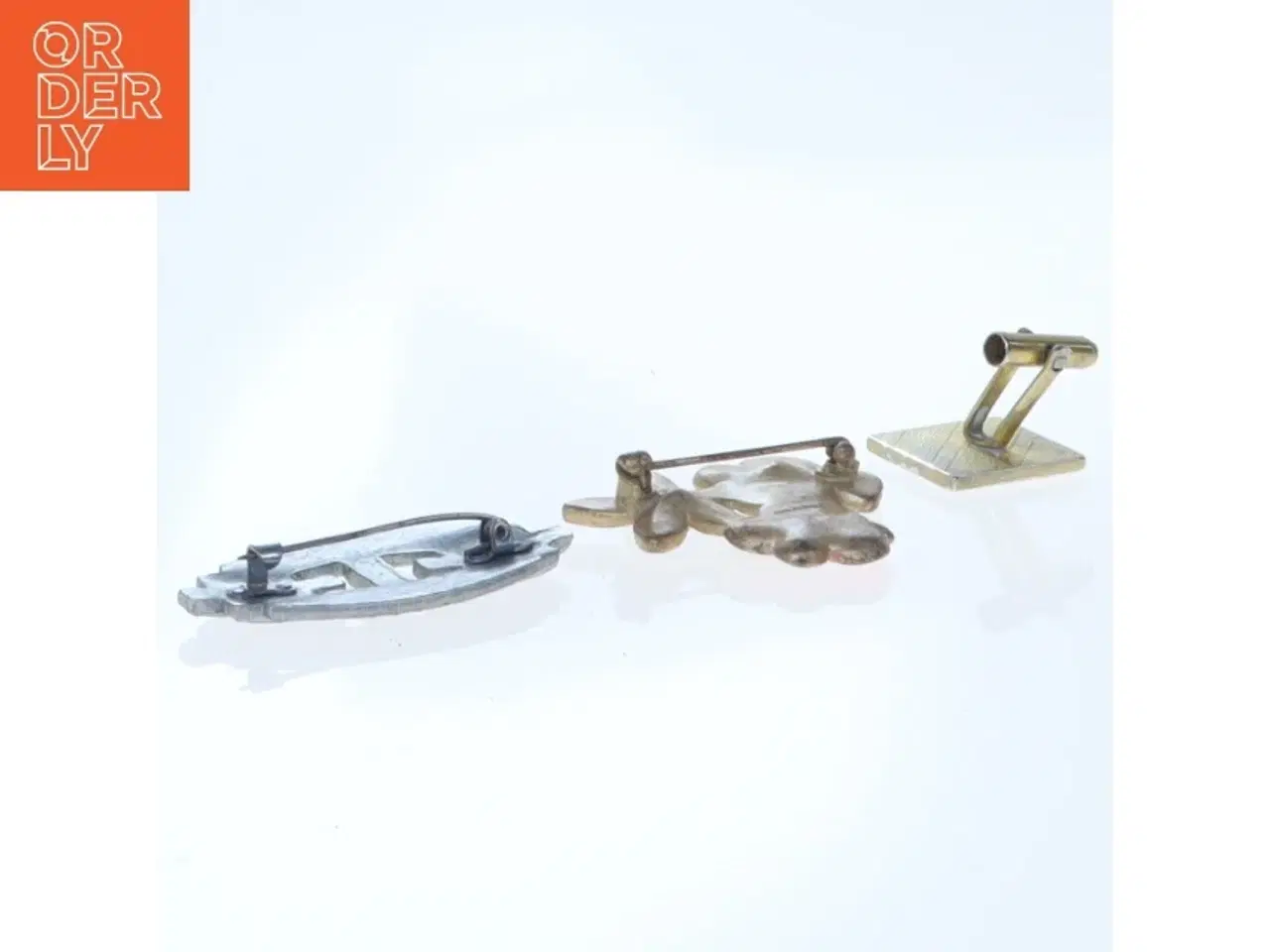 Billede 2 - Vintage brocher og manchetknap (str. 2 cm til 4 komma 5 cm)