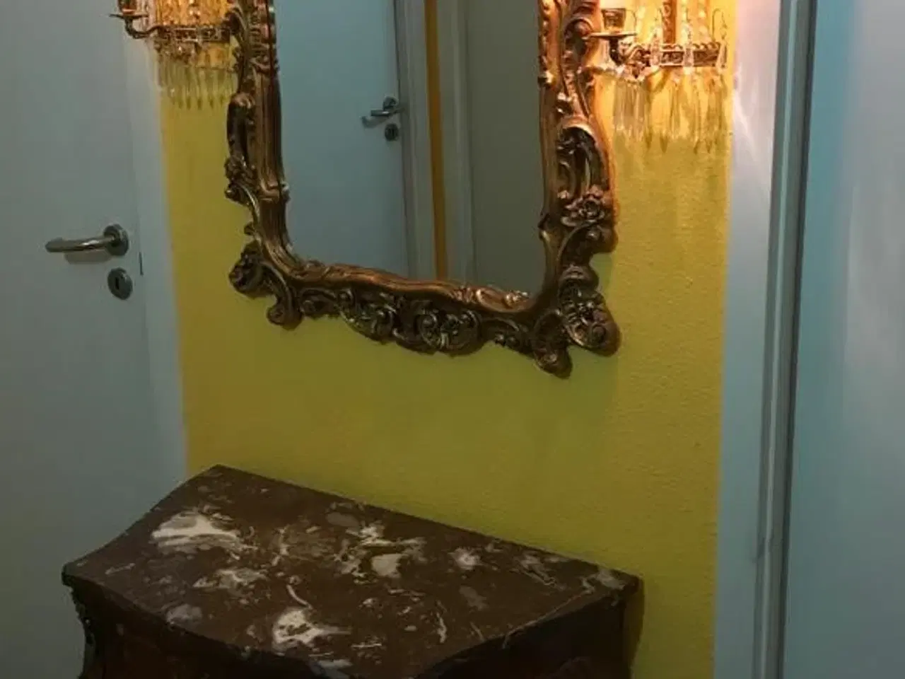 Billede 6 - Vintage Spejl i Barok formet guldramme