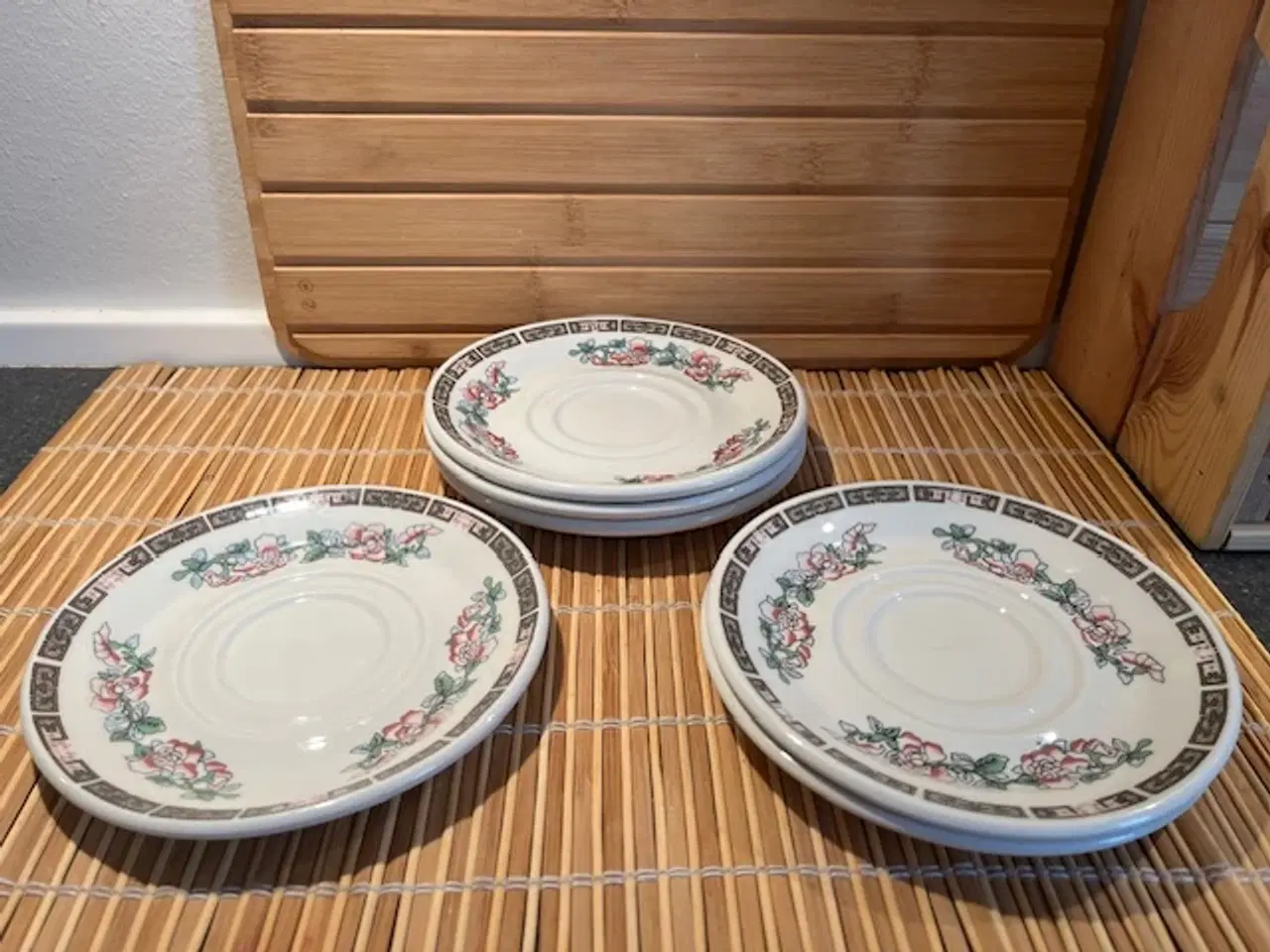 Billede 3 - 6 stk. Vintage Underkopper – Klassisk "Indian Tree