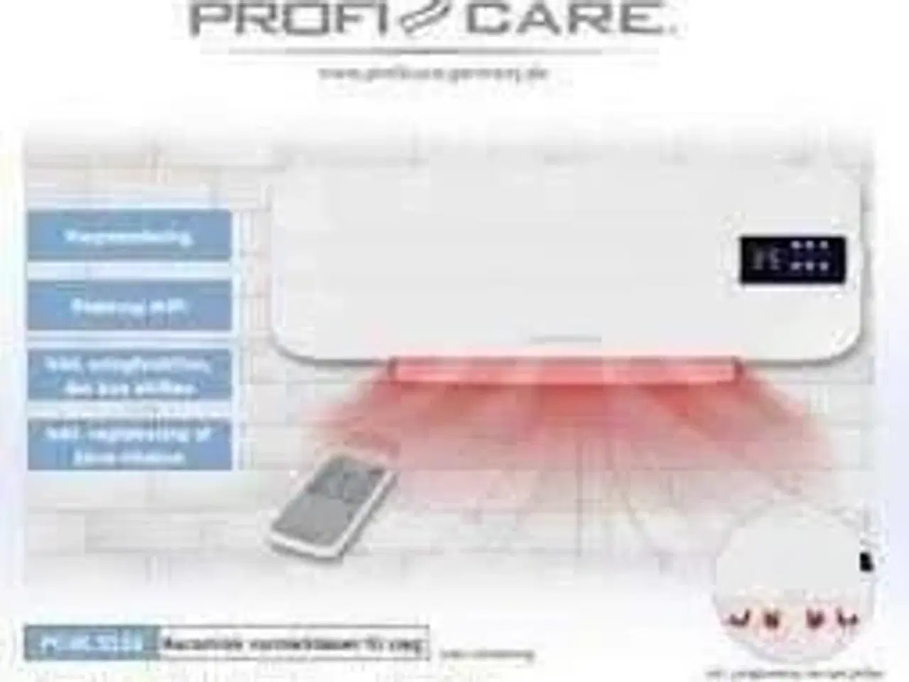 Billede 1 - Profi Care HL3116 varmeblæser - vægmontering