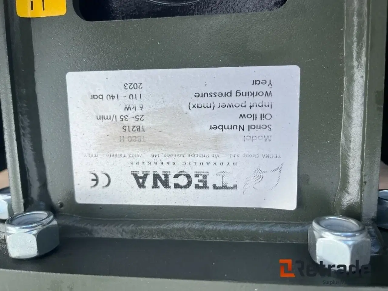 Billede 1 - - - - Knusnings- og sorteringsudstyr Tecna 25 -35 L min. Hydraulik hammer