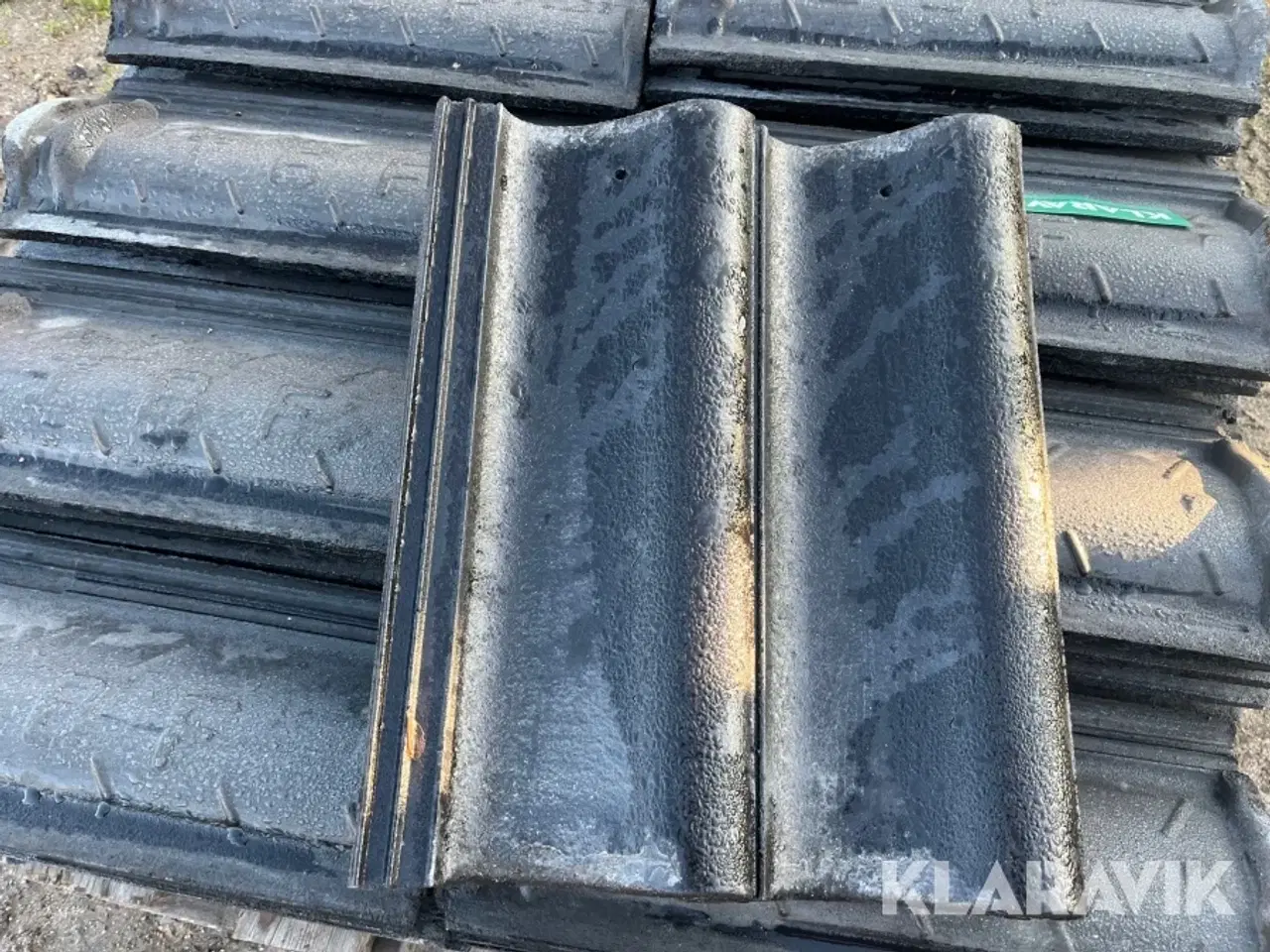 Billede 2 - Tagsten IBF Dobbelt S Plus halve sten. 95styk