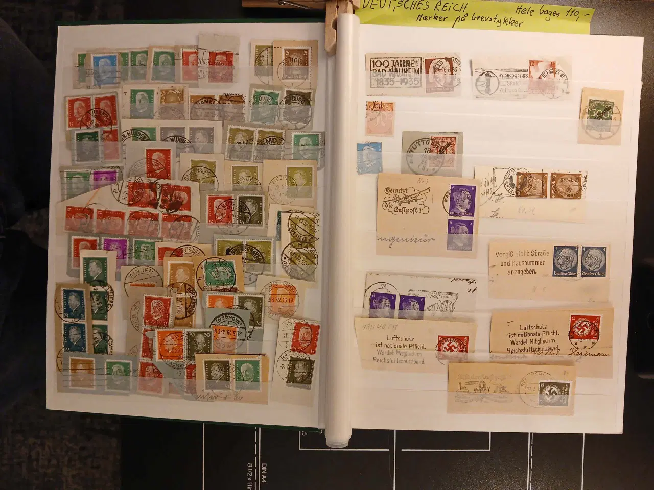 Billede 4 - Tyskland (86) Deutsches Reich Brevstykker. 32 side