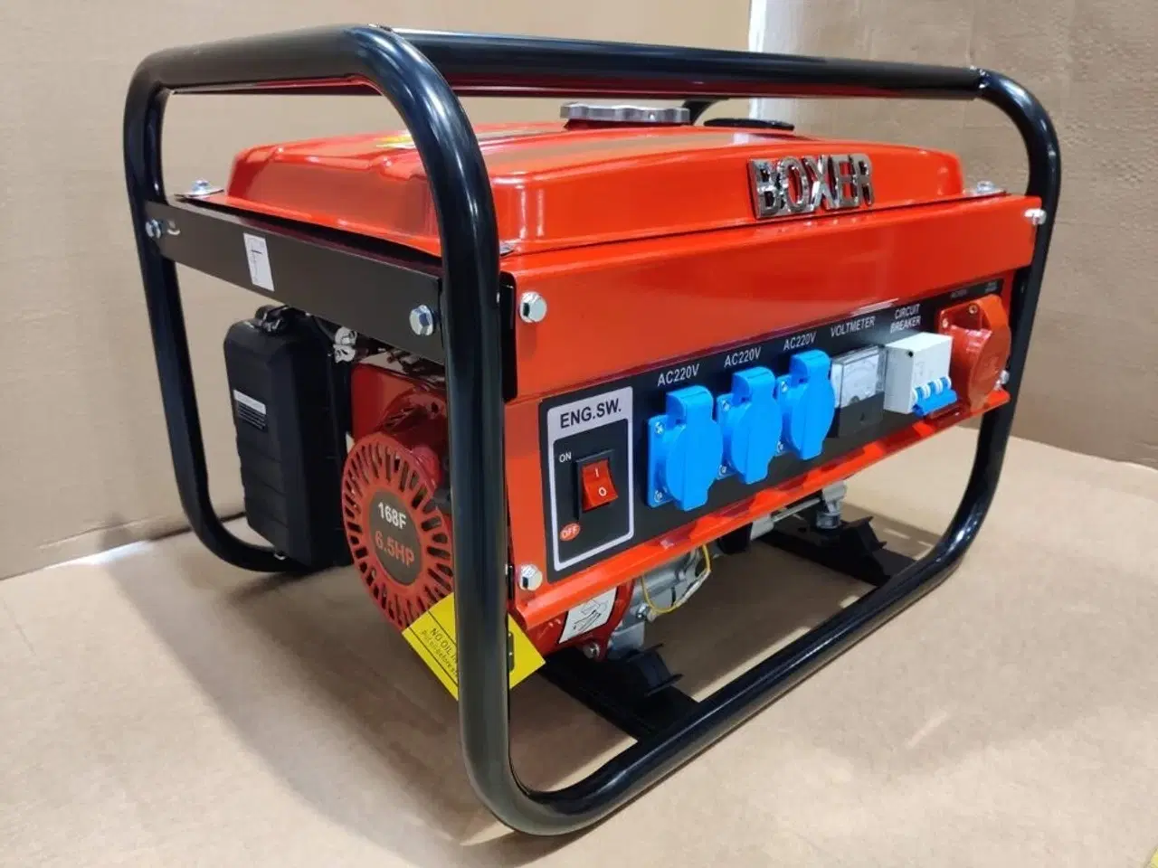 Billede 2 - Generator med 6.5 hk benzin motor.