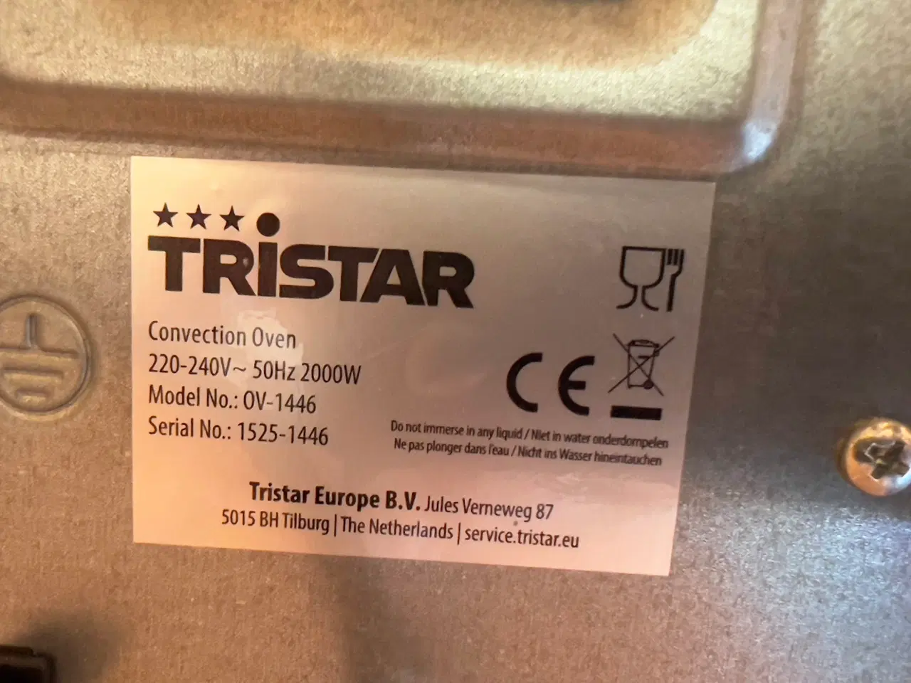 Billede 4 - Miniovn -  Campingovn Tristar OV-1446 38 Liter
