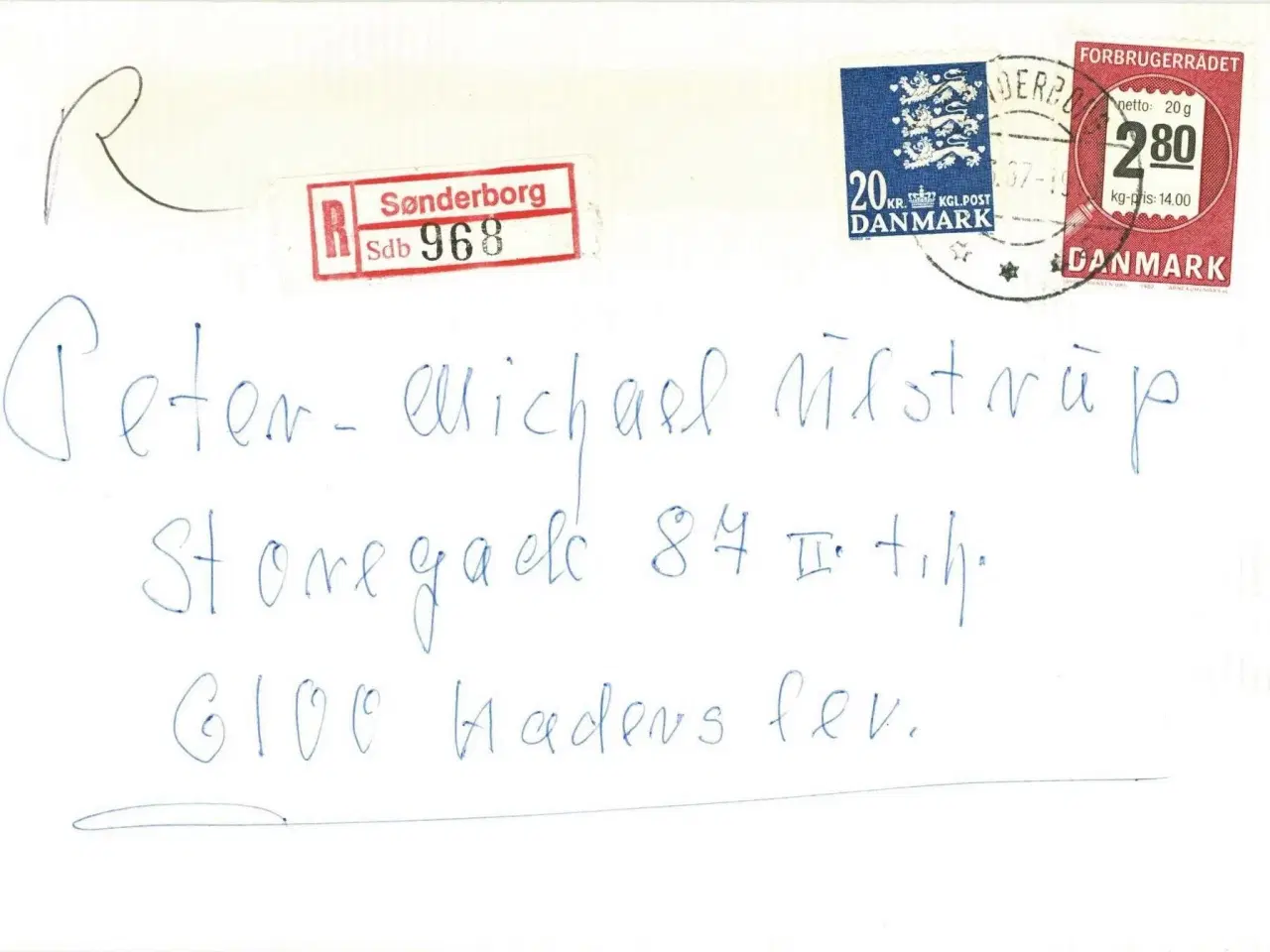 Billede 1 - 3 x R-breve fra Sønderborg, 1987