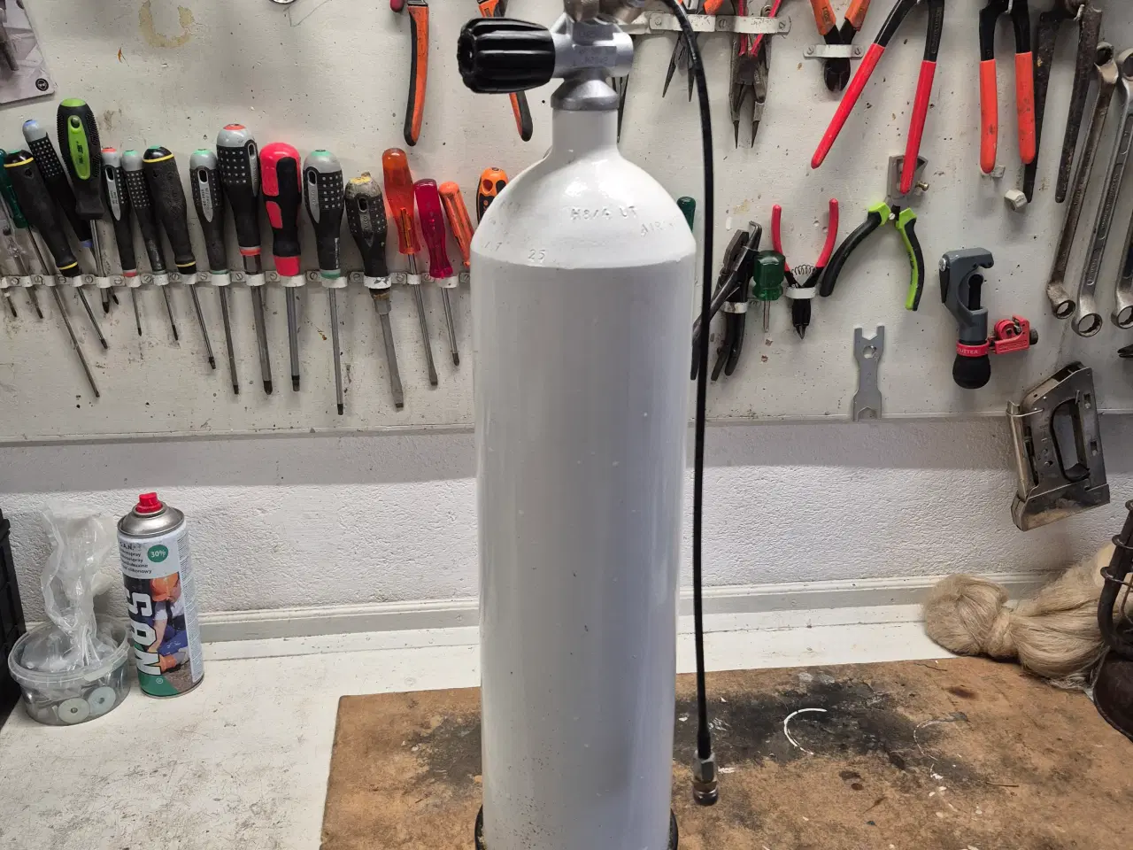 Billede 1 - Vitkovice trykflaske 7 liter stål hvid konverteret