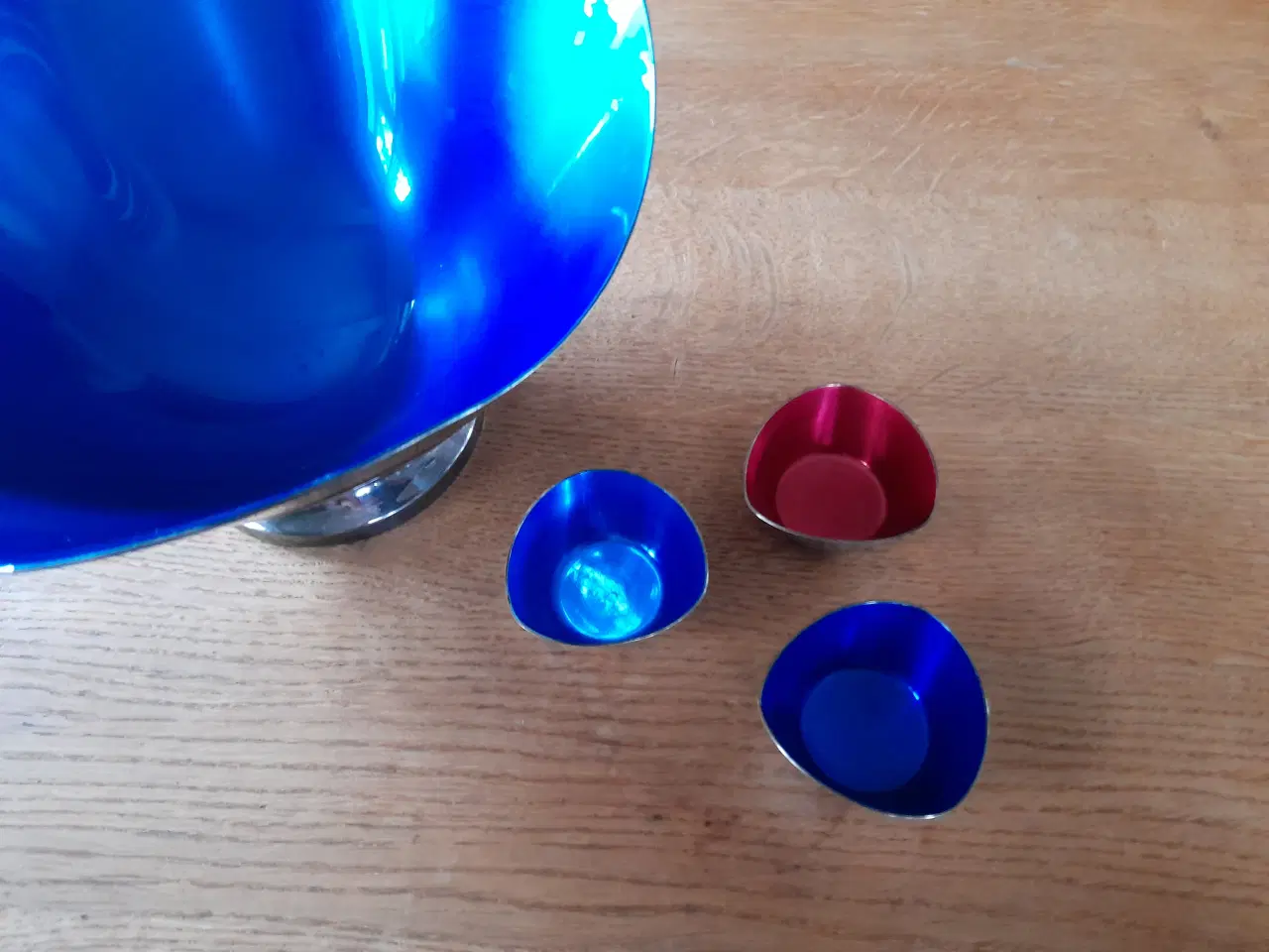 Billede 3 - Sølv skåle med emalje fra 1950'erne.