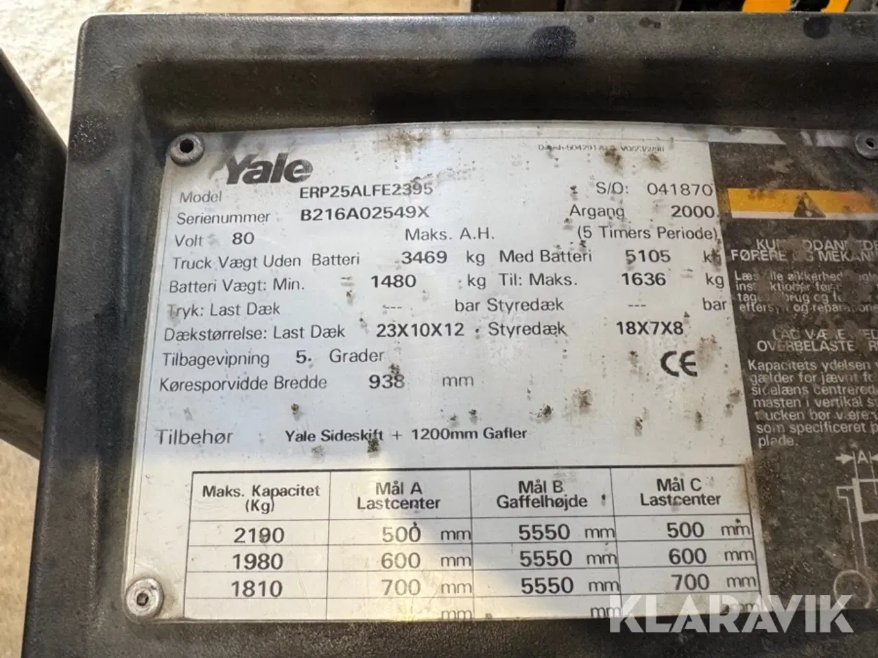 Billede 5 - Eltruck Yale ERP 25 ALFE2395