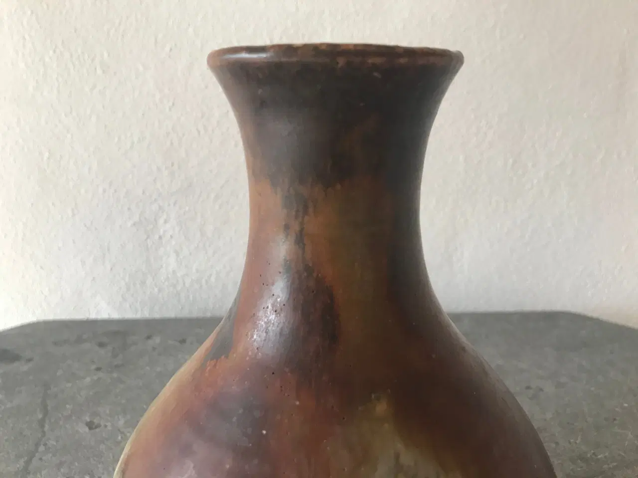 Billede 3 - Retro vase i jordfarver (Axella)
