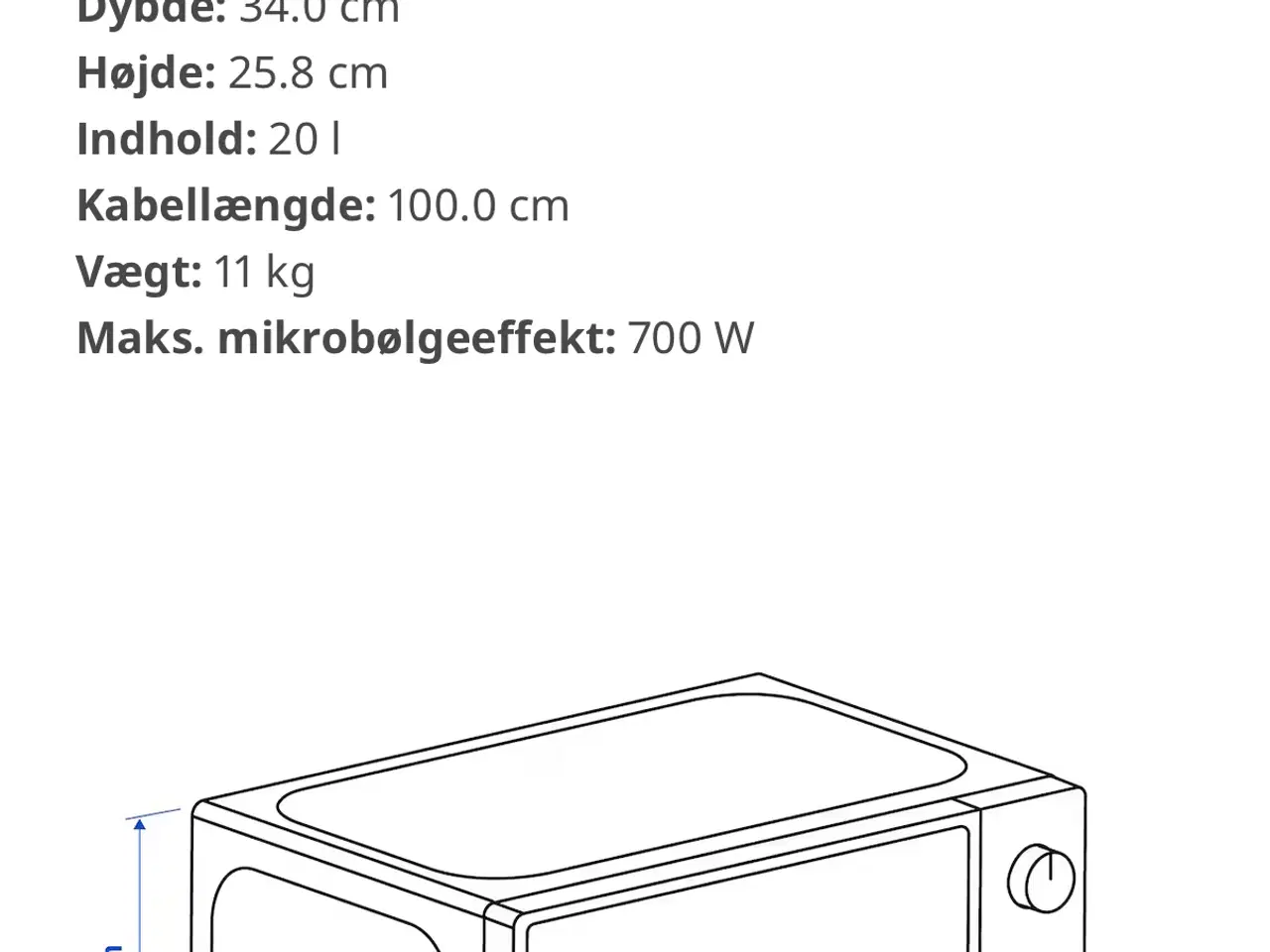 Billede 3 - Ikea mikroovn 