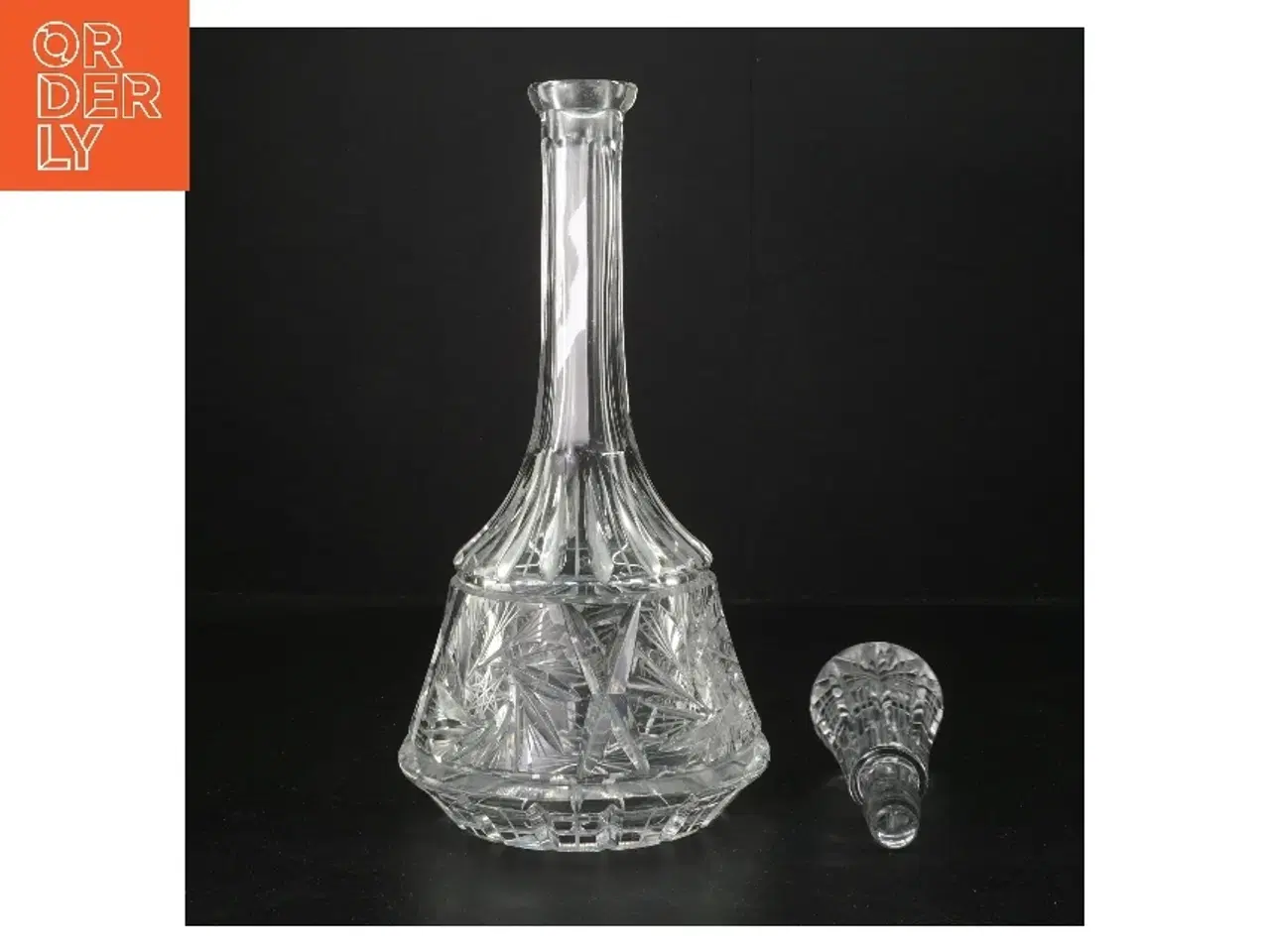 Billede 2 - Karaffel af krystalglas (str. 36 cm)