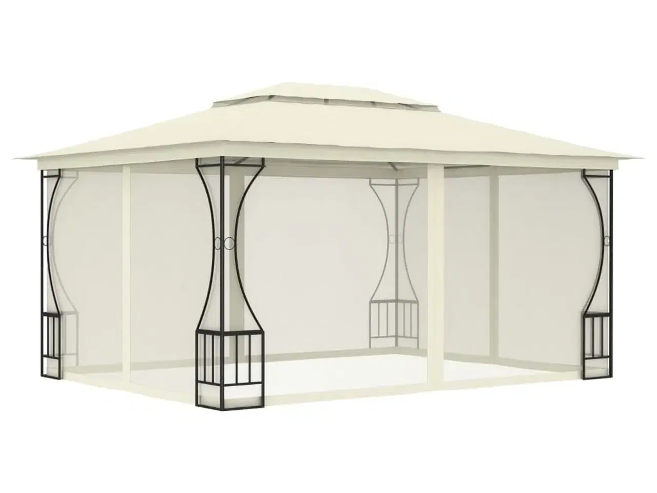 Billede 1 - Pavillon med net 300x400x265 cm cremefarvet