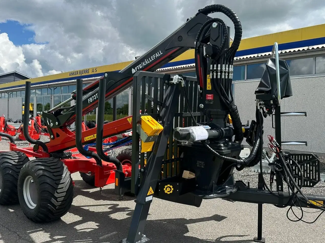 Billede 13 - FTG-Källefall FB100 / FB73T FB 100 Skovvogn med 7,3 m kran