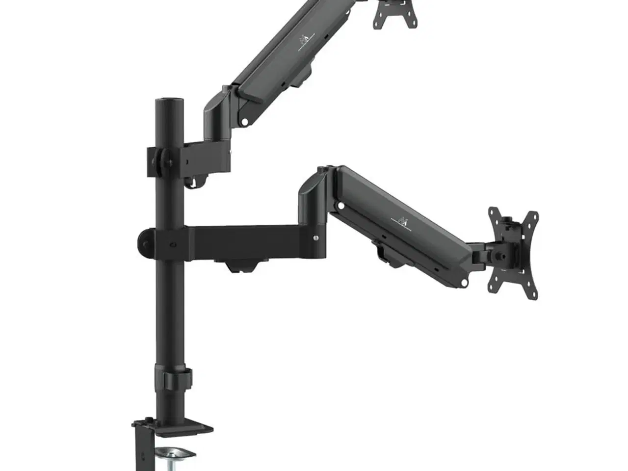 Billede 2 - Maclean MC-136 dobbelt skærmholder med gasfjeder 17–32" – sort