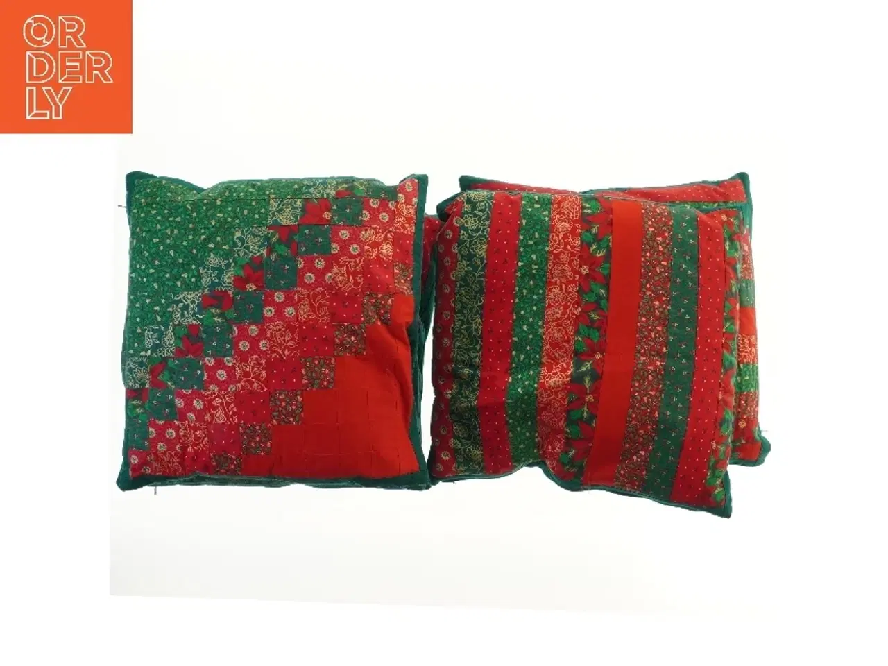 Billede 2 - Dekorative puder i julefarver (str. 5 styk, 45x45 cm)