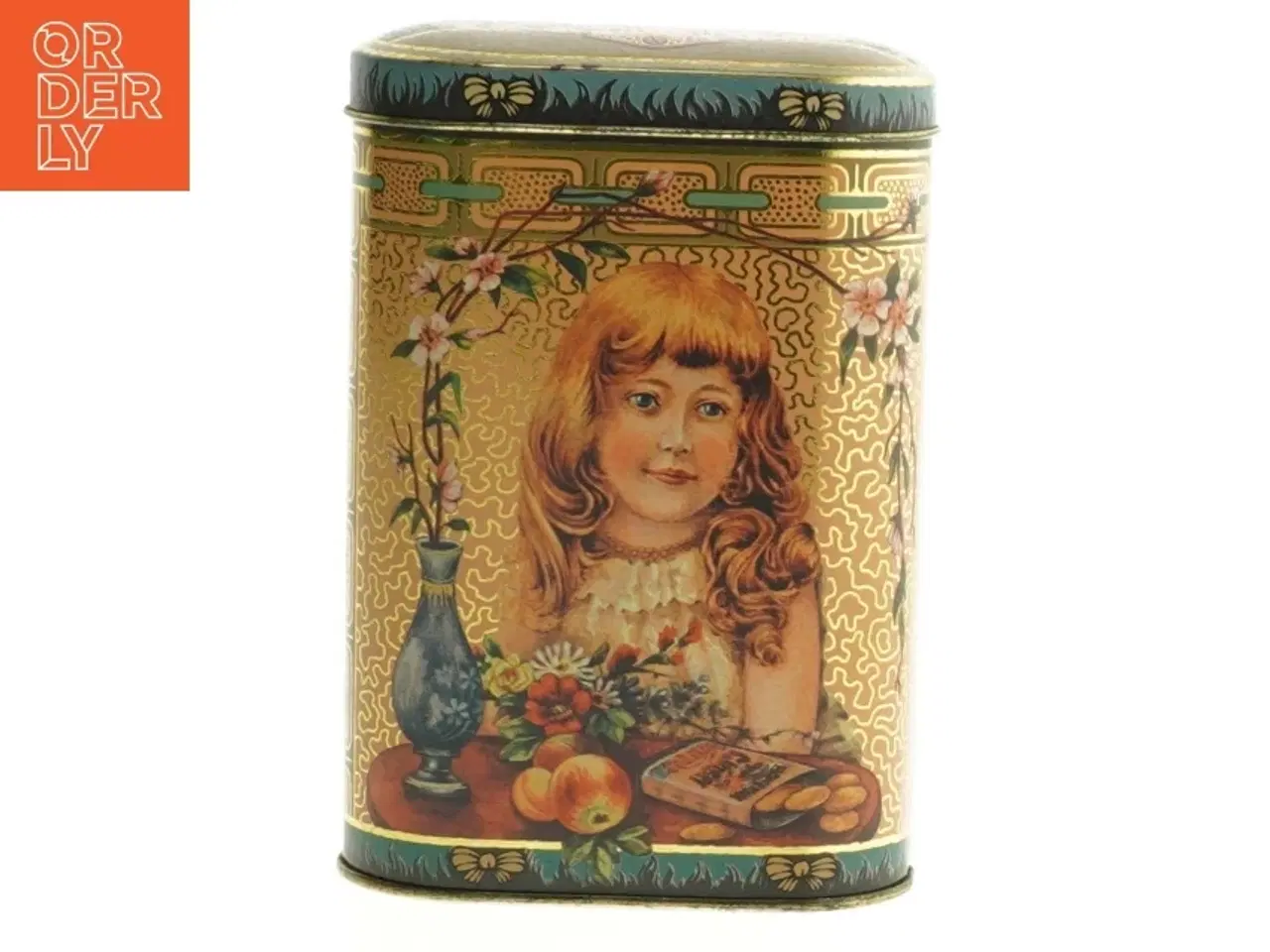 Billede 2 - Gammeldags oval dåse til opbevaring fra Famous Biscuit Co. (str. 13 cm)